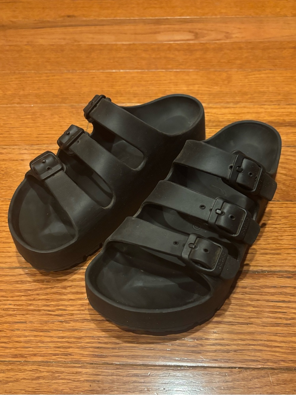 Birkenstock Florida EVA Papillion Platform Sandal in Black